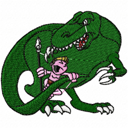 Children And Animals Embroidery Design 11